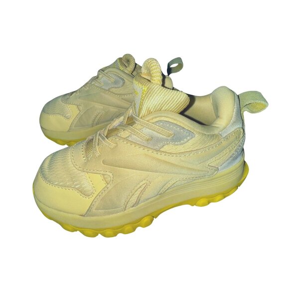 Reebok Cardi B X Classic Leather V2 Toddler Weathered Yellow 2022 Size 10 - Picture 2 of 8